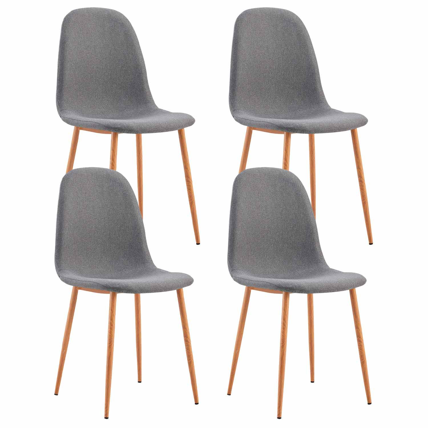 Pack 4 Sillas de Comedor Lino Nuova 91x51x44cm Thinia Home Pack Sillas Comedor 1